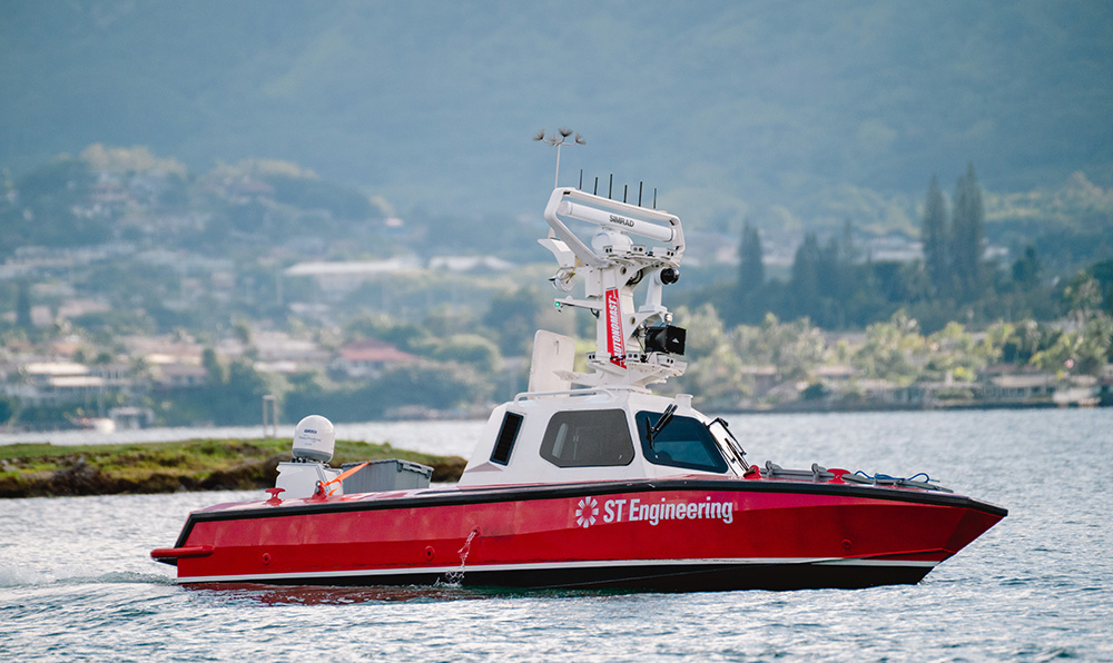 <p style="color: #ec1c24; font-size: 16px;">Sea</p>

<p>Unmanned Surface Vessel with AUTONOMAST&trade;</p>
